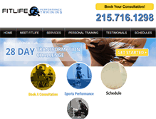 Tablet Screenshot of onlinefitlife.com